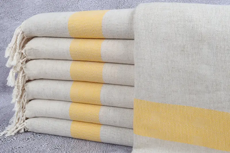 Quick-dry towel, Wedding Day Gift For Bride, Personalized Gift, 70x36 Linen Striped Towel, Turkish Towel Beach, Monogram Turkish Bath Towel - 1
