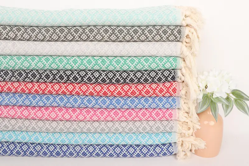 Bachelorette Party Decorations, Bridesmaid Gifts, 38x20 Cotton Diamond Towel, Monogram Kitchen Towel, Personalized Dish Towel, Wedding Gifts Towel - 2