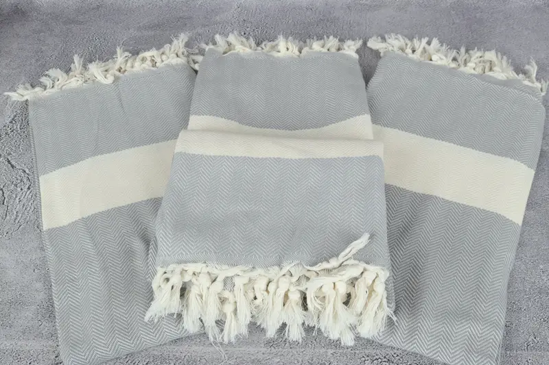 Turkish Towel Beach, Custom Gifts, Beach Size Towel, Hammam towel, Organic towel, Turkish Bath Towel USA, 70x40 Cotton Herringbone Towel - 4