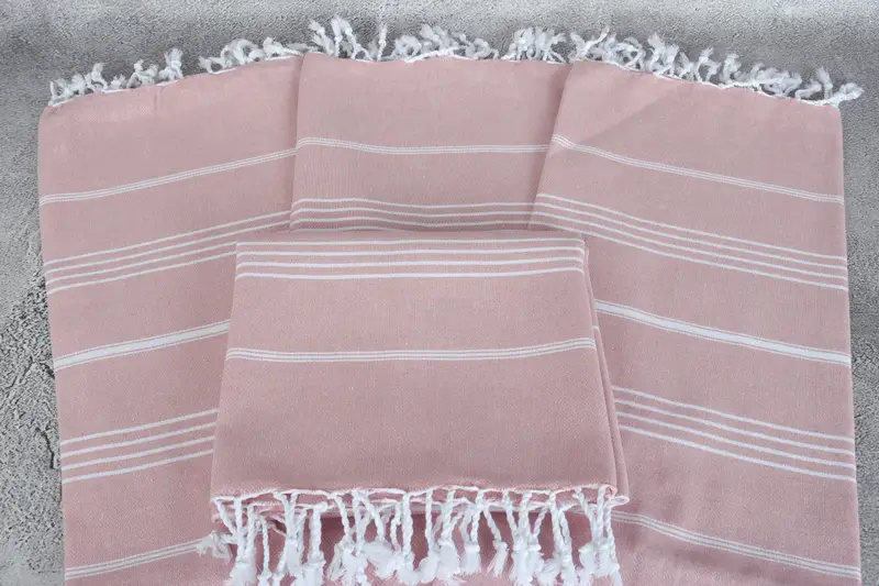 Lightweight Turkish towel, Personalized Gift, 70x40 Cotton Striped Towel, Bachelorette Gifts, Christmas Favors, Turkish Towel Personalized - 4