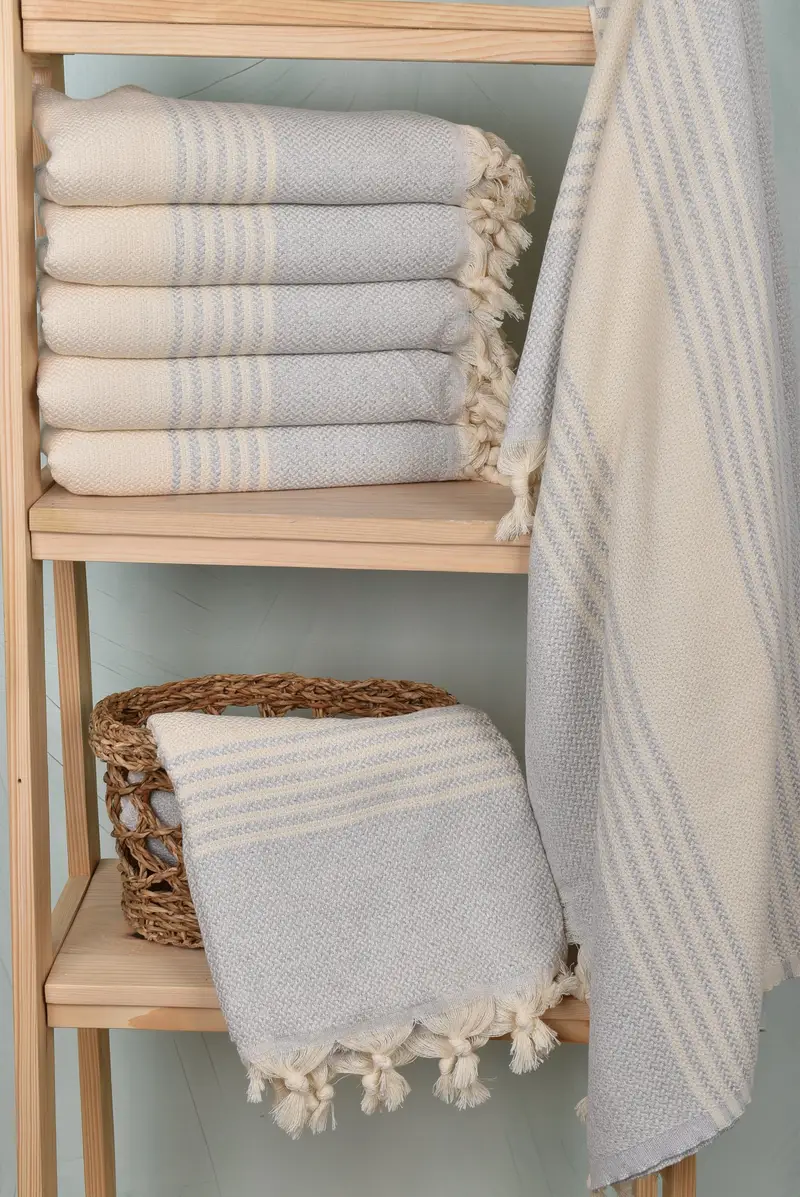 Absorbent Turkish towel, Turkish Towel Beach, Wedding For Favor, Bridesmaid Gift, Monogram Turkish Bath Towel, 70x40 Cotton Striped Towel, Spa Towel - 3