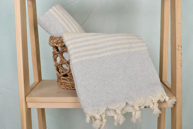 Absorbent Turkish towel, Turkish Towel Beach, Wedding For Favor, Bridesmaid Gift, Monogram Turkish Bath Towel, 70x40 Cotton Striped Towel, Spa Towel - 4