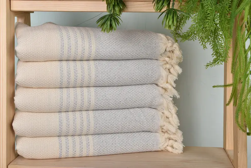Absorbent Turkish towel, Turkish Towel Beach, Wedding For Favor, Bridesmaid Gift, Monogram Turkish Bath Towel, 70x40 Cotton Striped Towel, Spa Towel - 1