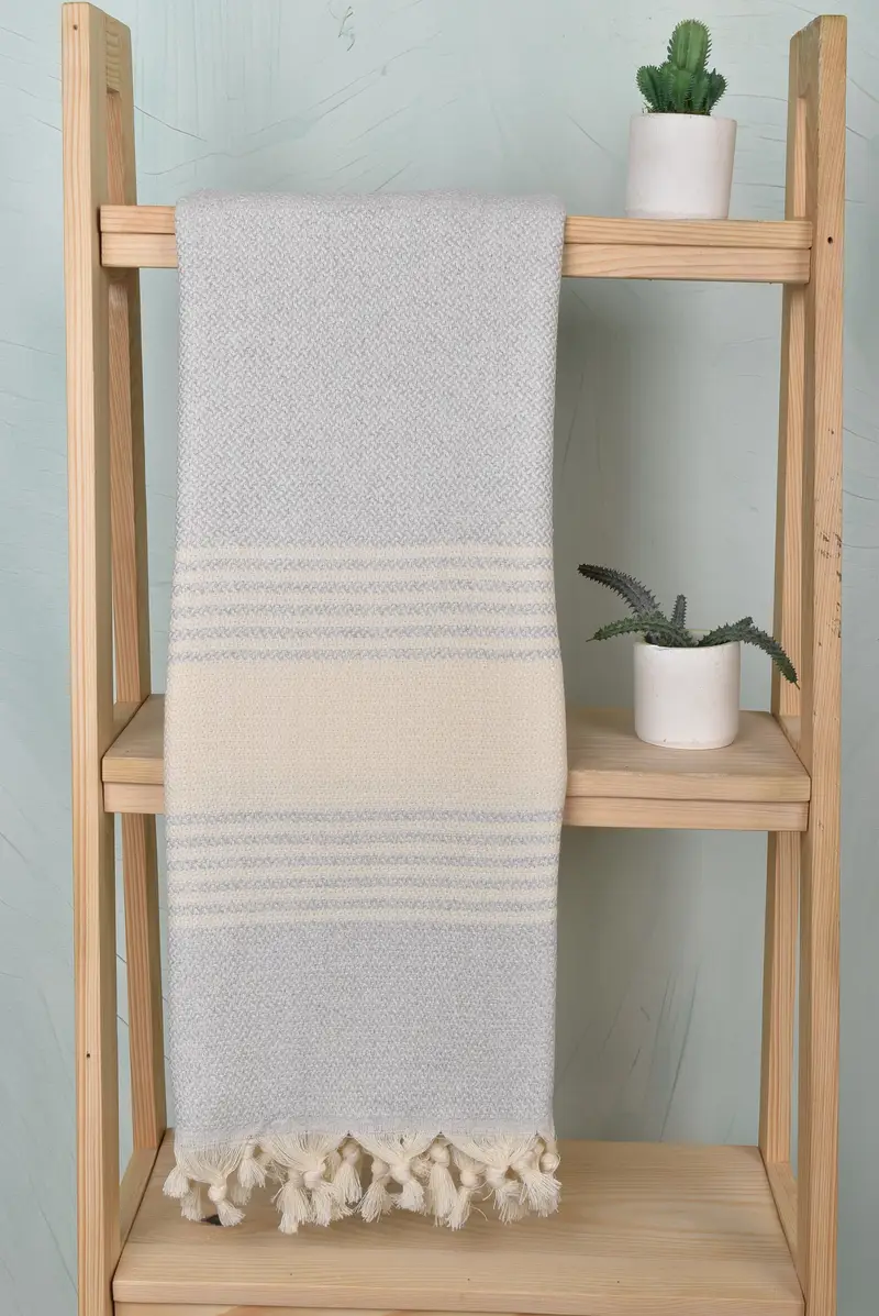 Absorbent Turkish towel, Turkish Towel Beach, Wedding For Favor, Bridesmaid Gift, Monogram Turkish Bath Towel, 70x40 Cotton Striped Towel, Spa Towel - 8
