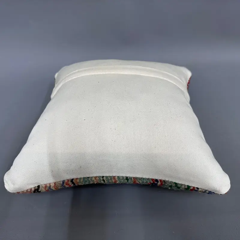 Pillow for Couch, Pillow, Boho Pillow, Kilim Pillow Cover, Customized Cushion Case, 12x12 Blue Pillow Sham, Car Cushion Case - 7