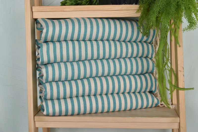 Kitchen Towel, Spa Towel, Christmas Hand Towel, Guest Towel, 40x18 Cotton Striped Towel, Turkish Tea Towel, Monogram Kitchen Towel, Bulk Order Towel - 1