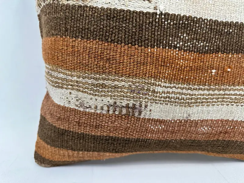 14x14 Brown Cushion Cover, Cozy Throw Cushion Case, Office Chair Pillow, Couch Pillow Cover, Gift Pillow, Pillow, Boho Pillow, Turkish Pillow - 2