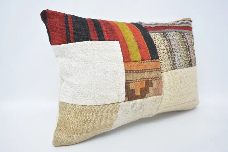 16x24 White Pillow Cover, Vintage Kilim Pillow, Cushion, Kilim Pillow, Turkish Pillow, Custom Pillow Sham, Pet Cushion Cover - 3