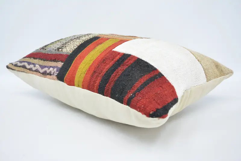 16x24 White Pillow Cover, Vintage Kilim Pillow, Cushion, Kilim Pillow, Turkish Pillow, Custom Pillow Sham, Pet Cushion Cover - 6