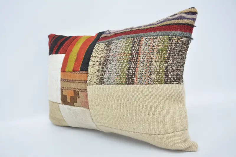 16x24 White Pillow Cover, Vintage Kilim Pillow, Cushion, Kilim Pillow, Turkish Pillow, Custom Pillow Sham, Pet Cushion Cover - 4