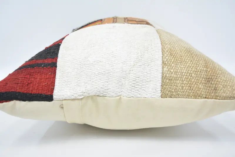 16x24 White Pillow Cover, Vintage Kilim Pillow, Cushion, Kilim Pillow, Turkish Pillow, Custom Pillow Sham, Pet Cushion Cover - 5