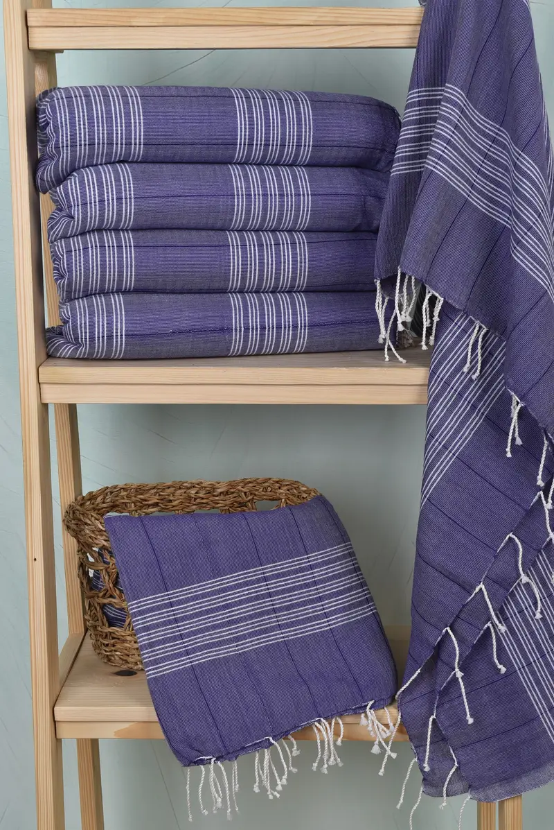 Luxury towel, Guest Towel, Beach Towel Bulk, 70x40 Cotton Striped Towel, Bridesmaid Gifts Personalized, Bridal Shower Favors, Wedding Favors - 3