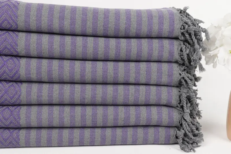 Sand-resistant Turkish towel for travel, Employee Gifts, 70x40 Cotton Diamond Towel, Bachelorette Party Gifts Bridesmaids, Wedding Gift, Bath towel - 3