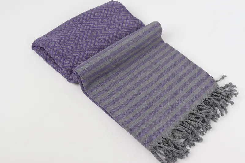 Sand-resistant Turkish towel for travel, Employee Gifts, 70x40 Cotton Diamond Towel, Bachelorette Party Gifts Bridesmaids, Wedding Gift, Bath towel - 6
