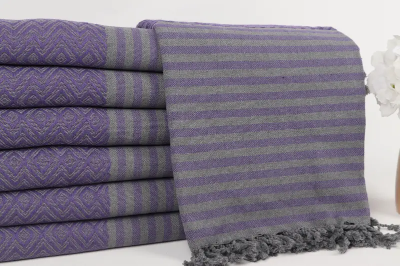 Sand-resistant Turkish towel for travel, Employee Gifts, 70x40 Cotton Diamond Towel, Bachelorette Party Gifts Bridesmaids, Wedding Gift, Bath towel - 2