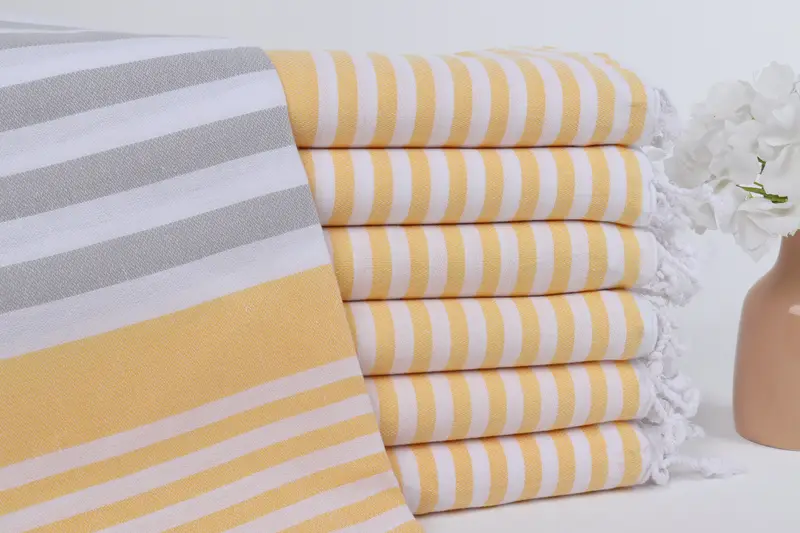 Custom Towel, 68x36 Cotton Striped Towel, Peshtemal Towel, Valentines Day Gift Idea, Eco-Friendly Turkish Towel, Housewarming Gift, Bridesmaid Towel - 1