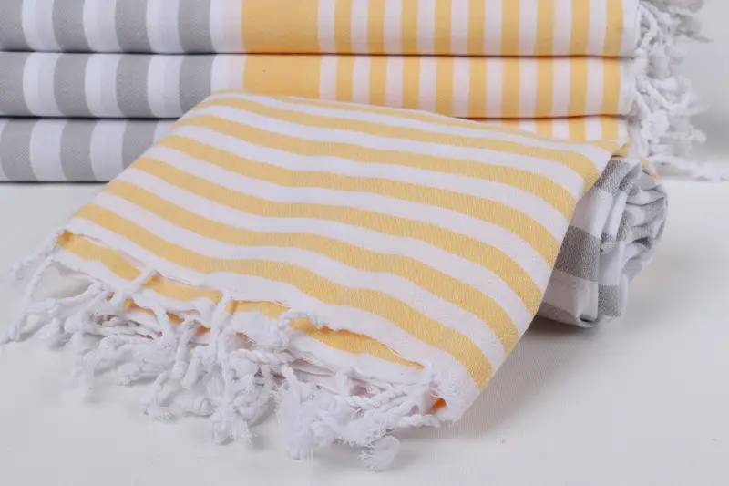 Custom Towel, 68x36 Cotton Striped Towel, Peshtemal Towel, Valentines Day Gift Idea, Eco-Friendly Turkish Towel, Housewarming Gift, Bridesmaid Towel - 4
