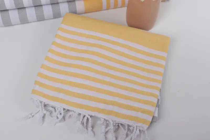 Custom Towel, 68x36 Cotton Striped Towel, Peshtemal Towel, Valentines Day Gift Idea, Eco-Friendly Turkish Towel, Housewarming Gift, Bridesmaid Towel - 5