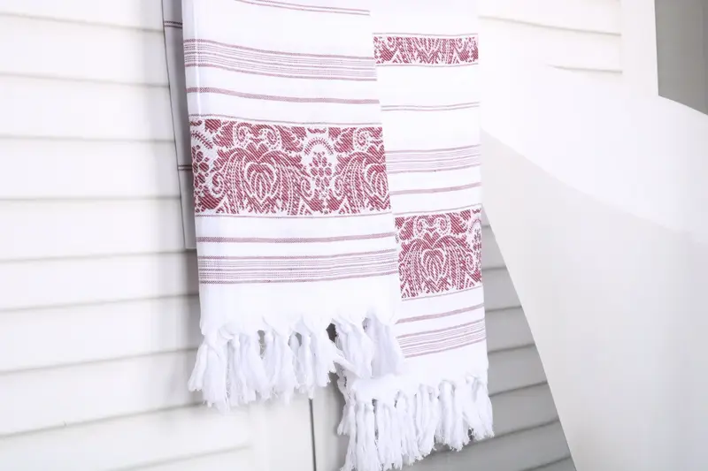 Handmade Gift, Quick-Dry Beach Towel, Monogram Towels, Hammam towel, Personalized Wedding Gift For Couple, 68x40 Cotton Scorpion Design Towel - 8