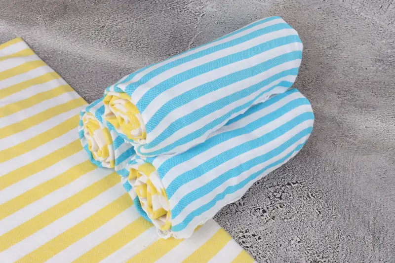 Bachelorette Party Favor, Monogram Turkish Bath Towel, Beach Towel Gift, Bridal Shower Favors, Bridesmaid Gift Towel, 68x36 Cotton Striped Towel - 7