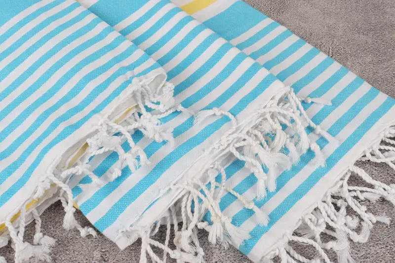 Bachelorette Party Favor, Monogram Turkish Bath Towel, Beach Towel Gift, Bridal Shower Favors, Bridesmaid Gift Towel, 68x36 Cotton Striped Towel - 5