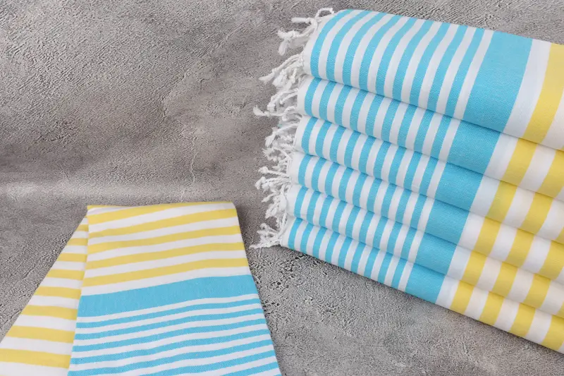 Bachelorette Party Favor, Monogram Turkish Bath Towel, Beach Towel Gift, Bridal Shower Favors, Bridesmaid Gift Towel, 68x36 Cotton Striped Towel - 2