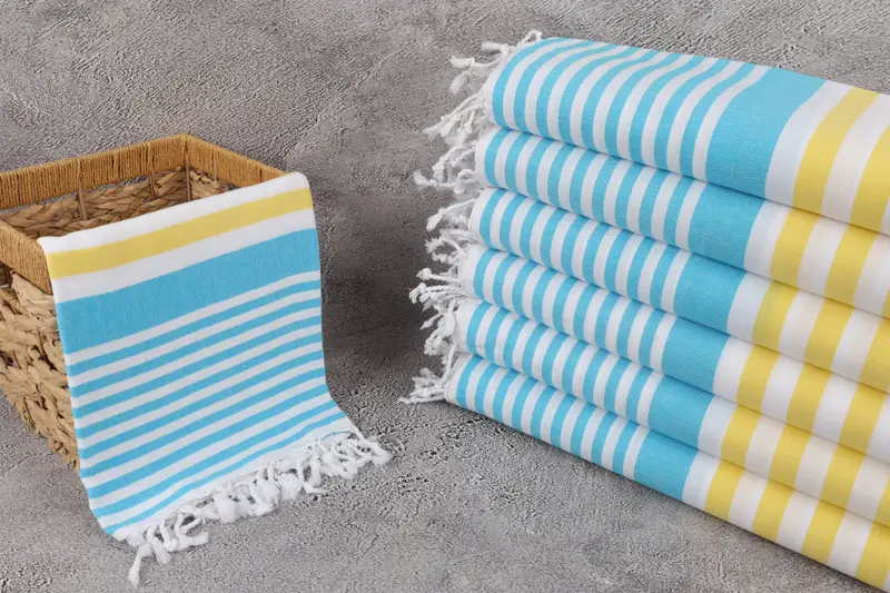 Bachelorette Party Favor, Monogram Turkish Bath Towel, Beach Towel Gift, Bridal Shower Favors, Bridesmaid Gift Towel, 68x36 Cotton Striped Towel - 3