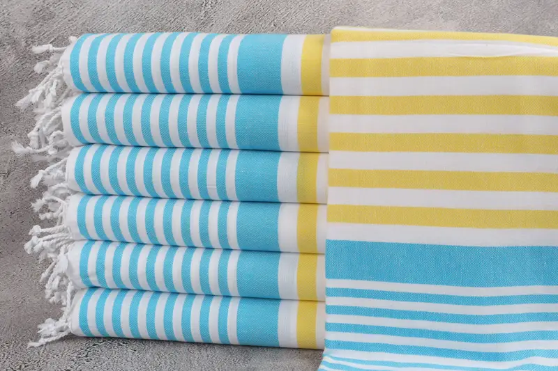 Bachelorette Party Favor, Monogram Turkish Bath Towel, Beach Towel Gift, Bridal Shower Favors, Bridesmaid Gift Towel, 68x36 Cotton Striped Towel - 1