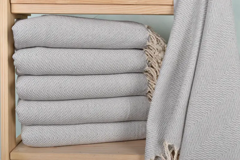 70x40 Cotton Chevron Towel, Spa Towel, Scarf Towel, Housewarming Gift, Valentines Day Gift For Him, Absorbent Turkish towel, Bridesmaid Gift - 2
