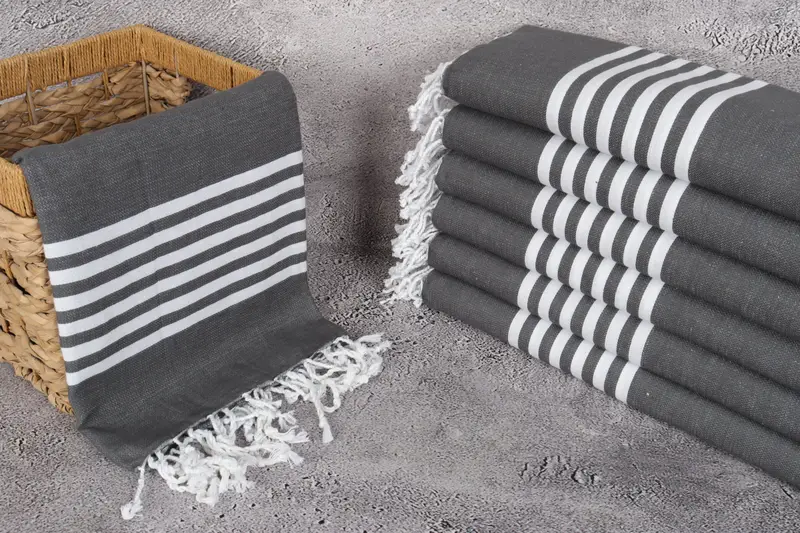 Wedding Gift Ideas, Bachelorette Party Decorations, Bachelorette Party Favors, Peshtemal Towel, 70x40 Cotton Striped Towel, Handmade Turkish Towel - 3
