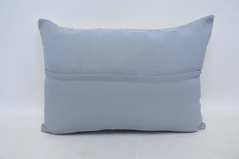 Turkish Pillow, Kilim Cushion Sham, Ethnical Kilim Rug Pillow, Vintage Cushion Cover, 20x28 White Pillow Sham, Rustic Pillow, Pillow Case - 6