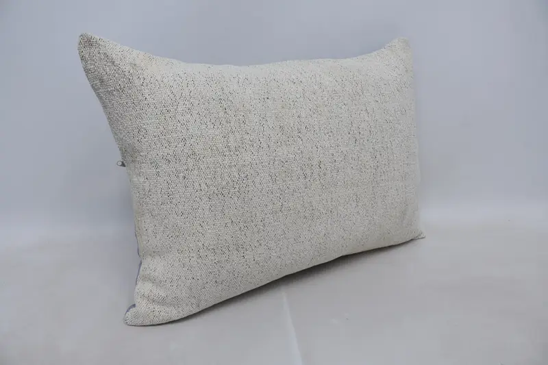 Turkish Pillow, Kilim Cushion Sham, Ethnical Kilim Rug Pillow, Vintage Cushion Cover, 20x28 White Pillow Sham, Rustic Pillow, Pillow Case - 3
