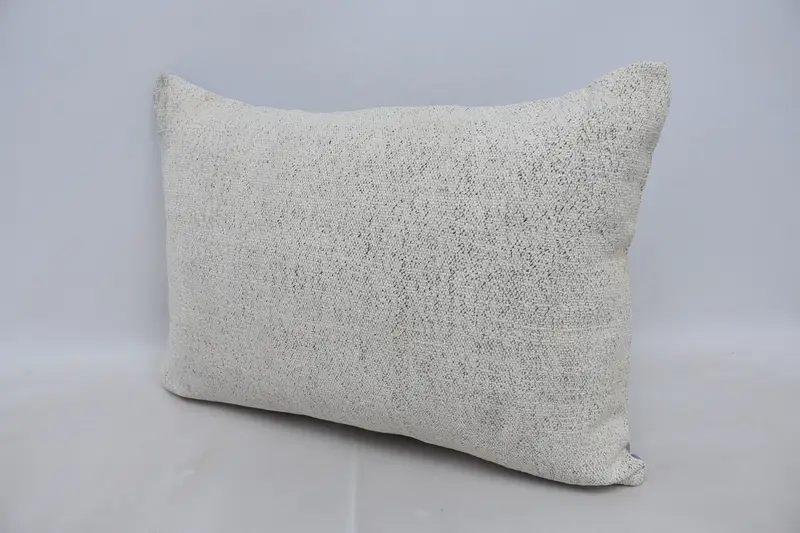 Turkish Pillow, Kilim Cushion Sham, Ethnical Kilim Rug Pillow, Vintage Cushion Cover, 20x28 White Pillow Sham, Rustic Pillow, Pillow Case - 4