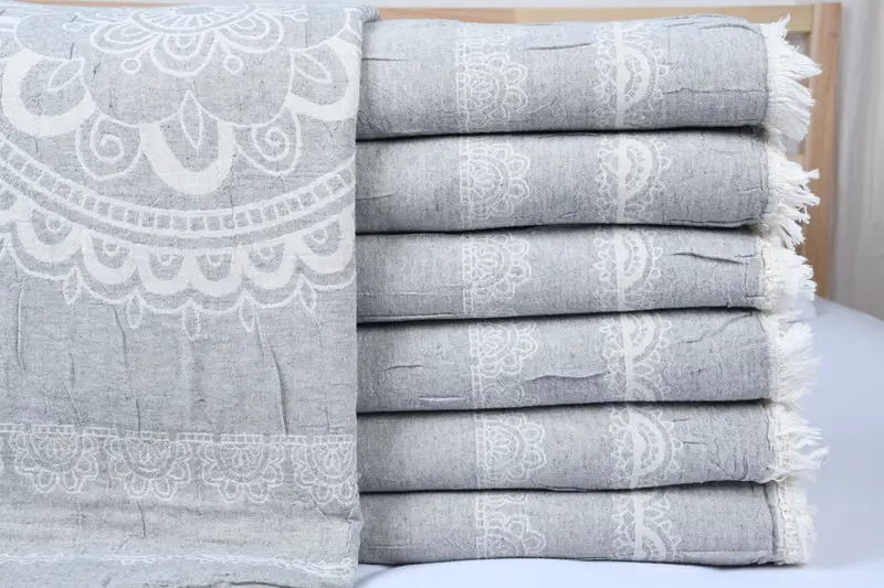 88x80 Cotton Kilim Design Towel, Custom Wedding Gifts, Throw Blanket Couch, Customized Throw Blankets, Turkish Throw Blanket, Personalized Gifts - 1