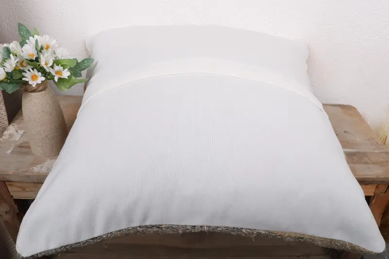 Boho Pillow Sham Cover, 20x20 Beige Pillow Case, Neutral Pillow Cover, Pillow for Couch, Cushion Cover, Traditional Pillow, Kilim Cushion Sham - 7