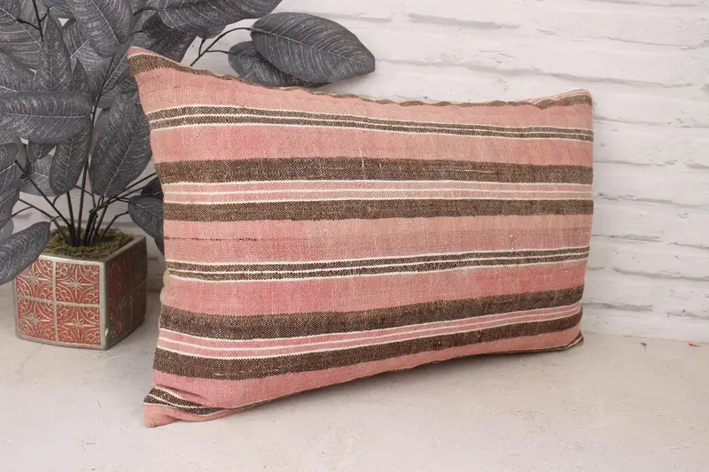 Pet Pillow, Sustainable Pillow, Pillow Sham, Turkish Rugs Pillow, Boho Pillow, Interior Designer Pillow, 16x24 Beige Cushion, Gift Pillow - 3