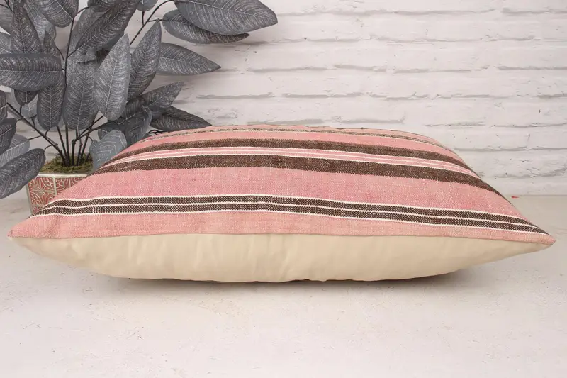 Pet Pillow, Sustainable Pillow, Pillow Sham, Turkish Rugs Pillow, Boho Pillow, Interior Designer Pillow, 16x24 Beige Cushion, Gift Pillow - 5