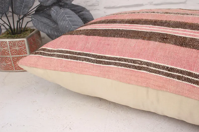 Pet Pillow, Sustainable Pillow, Pillow Sham, Turkish Rugs Pillow, Boho Pillow, Interior Designer Pillow, 16x24 Beige Cushion, Gift Pillow - 6