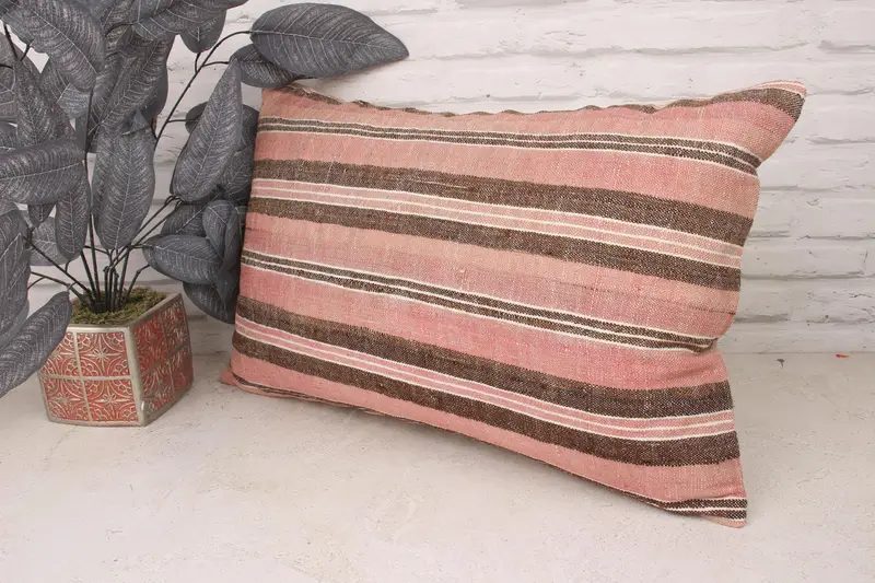 Pet Pillow, Sustainable Pillow, Pillow Sham, Turkish Rugs Pillow, Boho Pillow, Interior Designer Pillow, 16x24 Beige Cushion, Gift Pillow - 4
