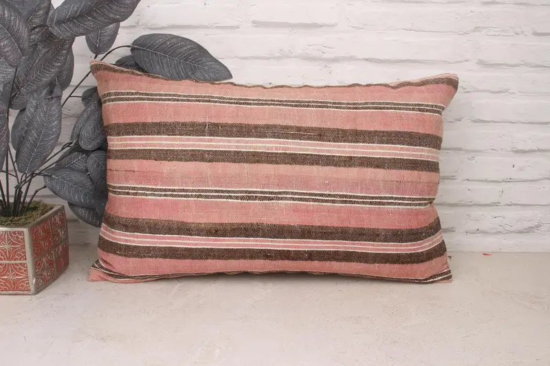Pet Pillow, Sustainable Pillow, Pillow Sham, Turkish Rugs Pillow, Boho Pillow, Interior Designer Pillow, 16x24 Beige Cushion, Gift Pillow - 1