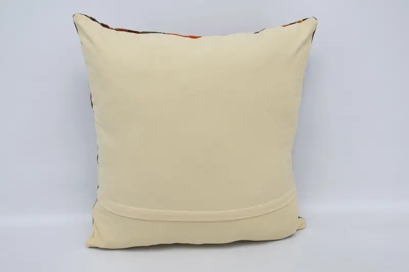 Vintage Pillow, Cushion Cover, Interior Designer Pillow, 24x24 Beige Cushion Case, Muted Pillow Sham, Wholesale Pillow Cover, Pillow for Sofa - 6