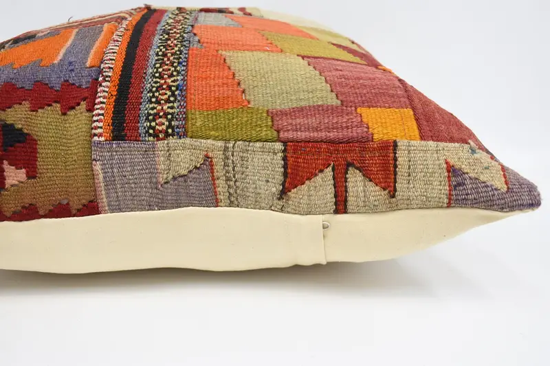Vintage Pillow, Cushion Cover, Interior Designer Pillow, 24x24 Beige Cushion Case, Muted Pillow Sham, Wholesale Pillow Cover, Pillow for Sofa - 5