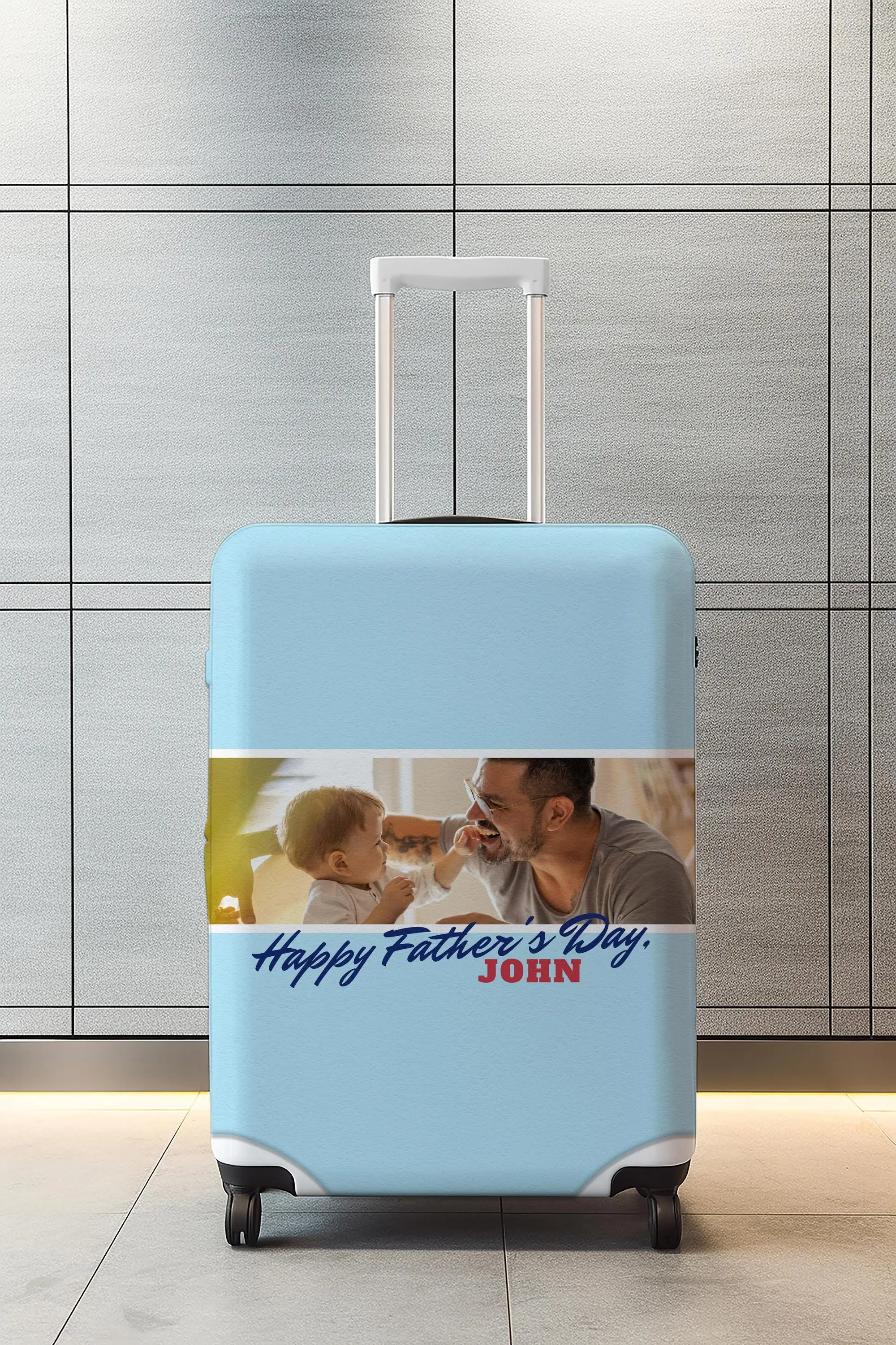Individuelle Foto-Gepäckhülle, personalisiertes Reisegeschenk, Kofferschutz, einzigartiges Geschenk - 1