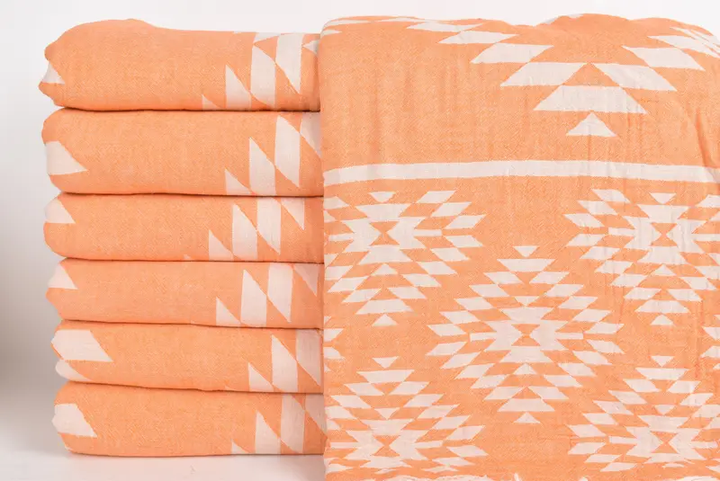 Extra Large Tablecloth, Housewarming Gift, Organic Throw, Gift For Mom, 84x56 Cotton Kilim Towel, Throw Blanket Couch, Bridal Shower Gift - 2