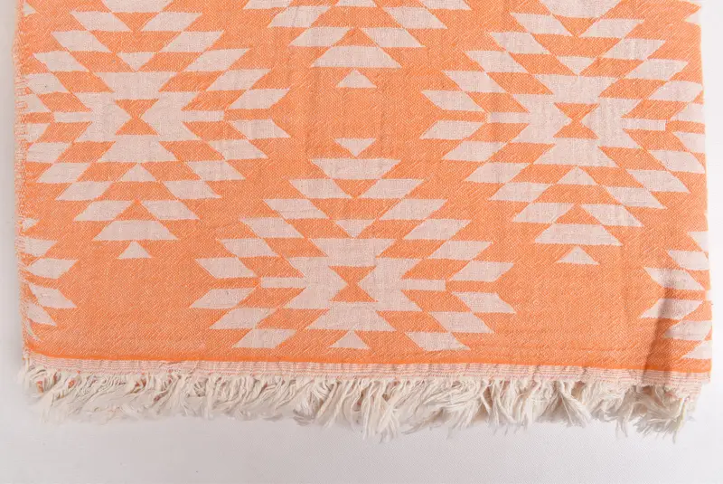 Extra Large Tablecloth, Housewarming Gift, Organic Throw, Gift For Mom, 84x56 Cotton Kilim Towel, Throw Blanket Couch, Bridal Shower Gift - 4