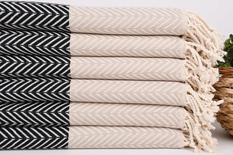 Mexico Bachelorette Party Gifts, Gifts For Him, Housewarming Gift, Personalized Gift, House Warming Gift, Handmade Gift, 70x40 Cotton Chevron Towel - 2