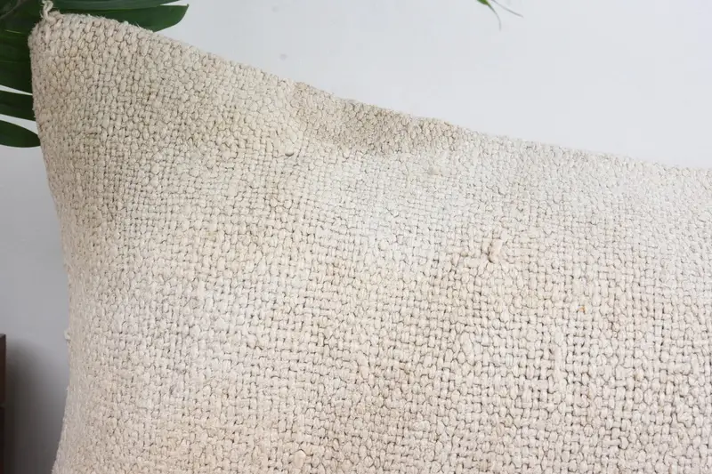Kilim Pillow, Cushion Cover, Vintage Kilim Throw Pillow, One Of A Kind Cushion Cover, 12x24 White Pillow Case, Vintage Pillow - 2