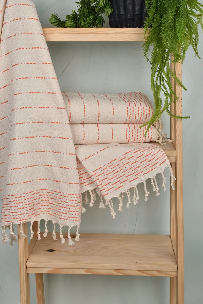 Turkish Towel Hand Towel, 36x18 Cotton Striped Design Towel, Turkish Hand Towel, Custom Name Towel, Personalized Kitchen Towel, Employee Gifts - 6