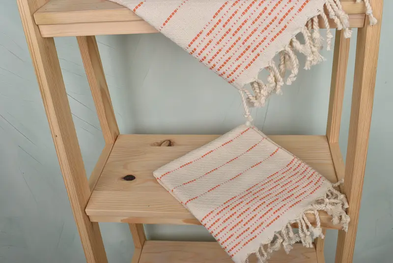Turkish Towel Hand Towel, 36x18 Cotton Striped Design Towel, Turkish Hand Towel, Custom Name Towel, Personalized Kitchen Towel, Employee Gifts - 5