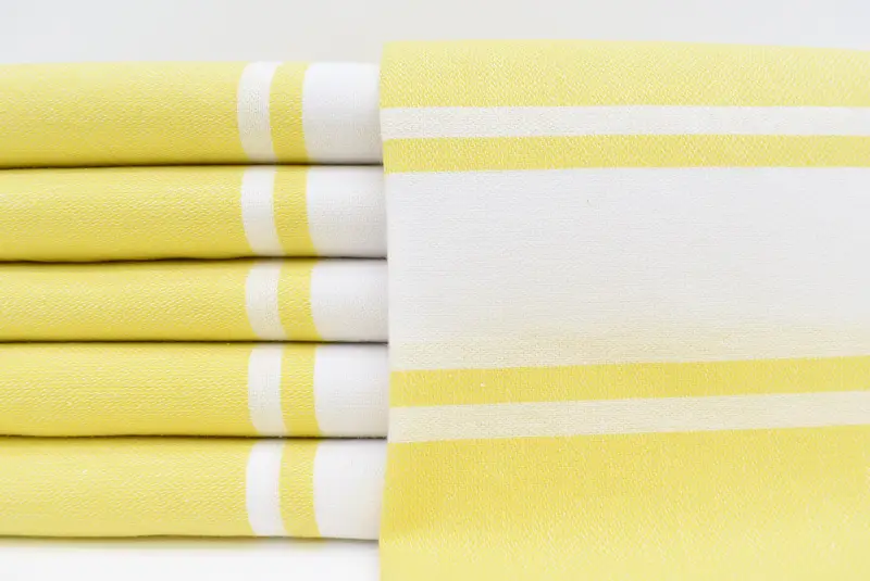 Housewarming Gift, Turkish Towel Set, 70x40 Cotton Striped Towel, Wedding Day Gift For Bride, Quick-Dry Beach Towel, Decorative Towel, Soft towel - 1
